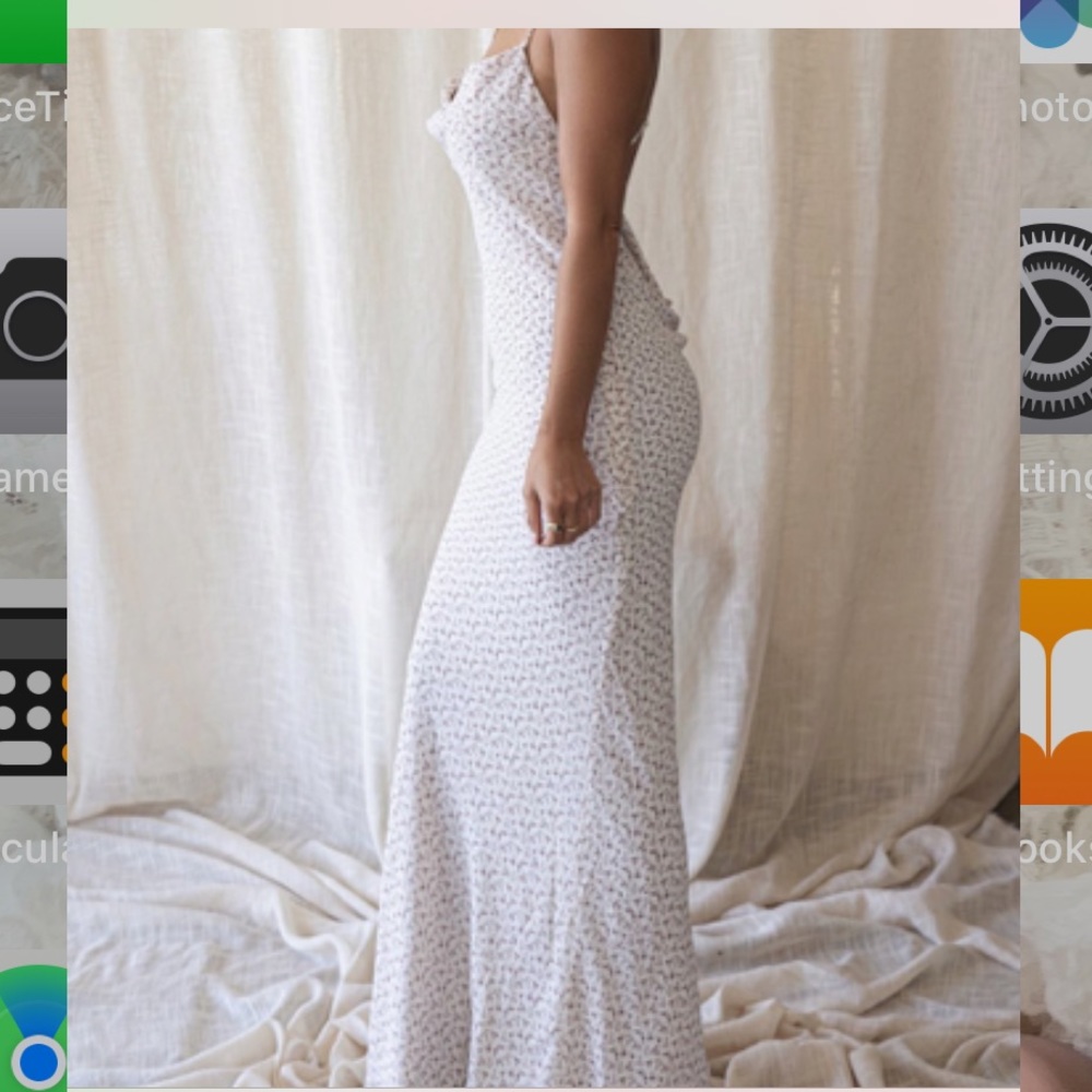 Ivory Sutton floral maxi dress JLUXLABEL